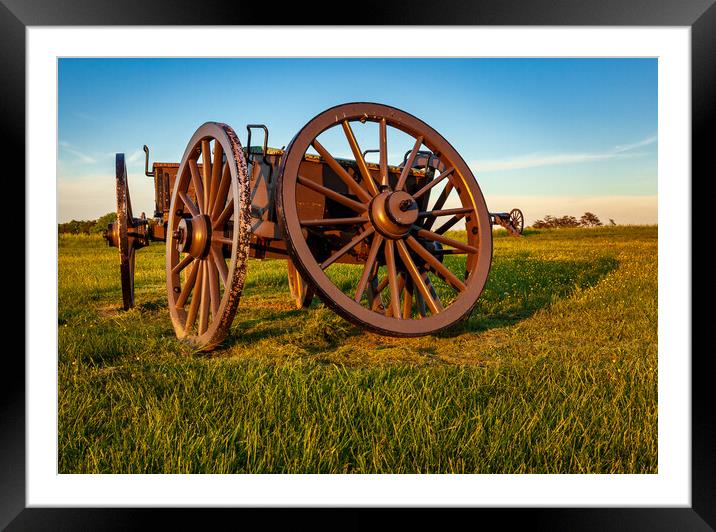 Cart on Manassas Battlefield Framed Mounted Print by Steve Heap