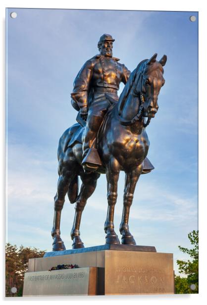 Statue of Stonewall Jackson Acrylic by Steve Heap