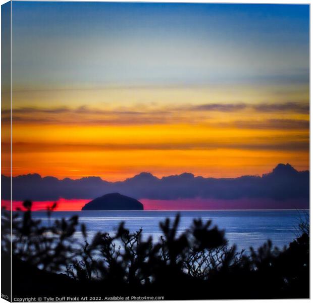 Ailsa Craig On The Ayrshire Coast Canvas Print by Tylie Duff Photo Art