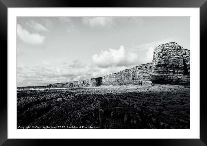 Nash Point and the Glamorgan Heritage Coast Framed Mounted Print by Gordon Maclaren