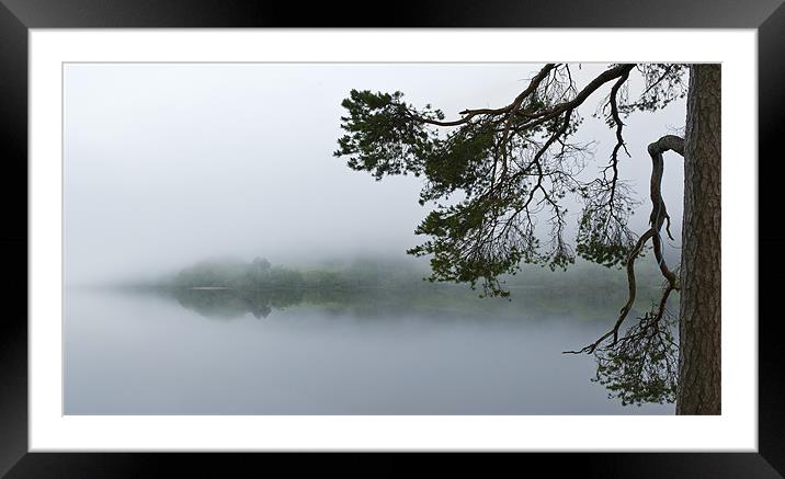 Blue rope, Loch Eck Framed Mounted Print by Gary Eason