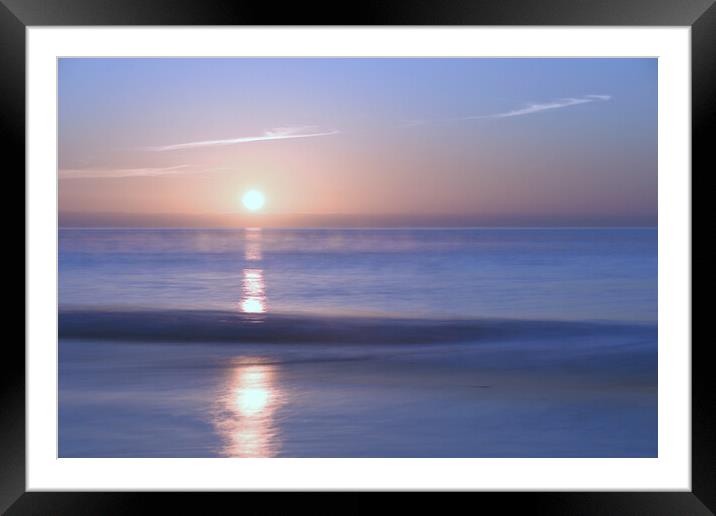 Serene Sunrise Framed Mounted Print by paul cobb