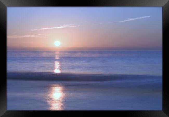 Serene Sunrise Framed Print by paul cobb