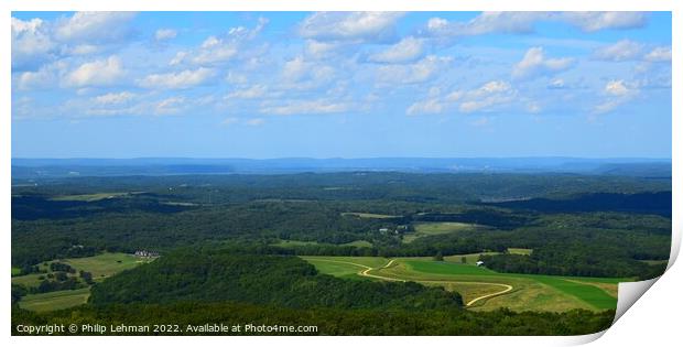 Birds eye view Print by Philip Lehman