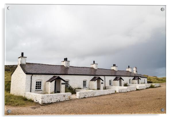 Pilot cottages on Llanddwyn Island Acrylic by Jason Wells