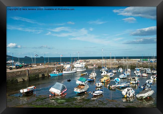 Paignton Harbour and Boats South Devon  Framed Print by Nick Jenkins