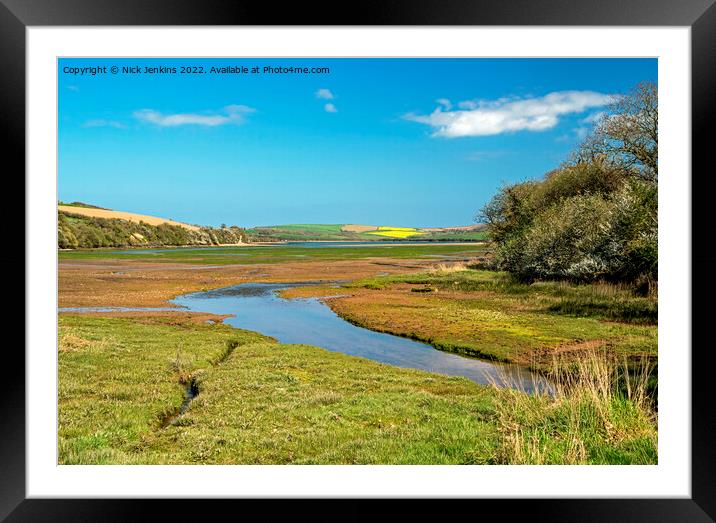 Blanksmill Creek Kingsbridge Estuary South Devon Framed Mounted Print by Nick Jenkins