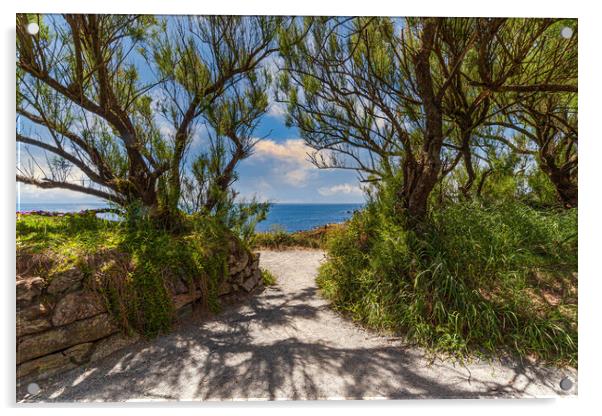 A Serene Pathway to the Sea Acrylic by Kevin Snelling