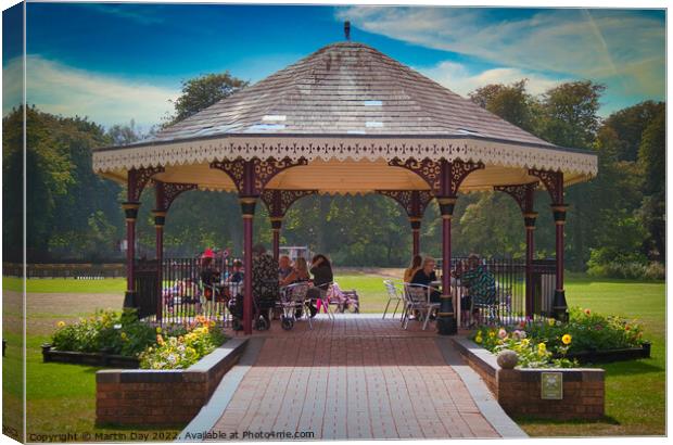 The Vibrant Bandstand of Skegness Canvas Print by Martin Day