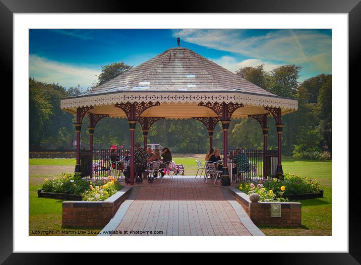 The Vibrant Bandstand of Skegness Framed Mounted Print by Martin Day