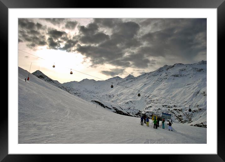 Obergurgl Hochgurgl Tyrol Austrian Alps Austria Framed Mounted Print by Andy Evans Photos