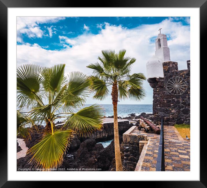 Castle of San Miguel in Garachico, Tenerife. Framed Mounted Print by Joaquin Corbalan