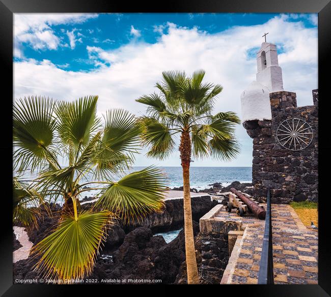 Castle of San Miguel in Garachico, Tenerife. Framed Print by Joaquin Corbalan
