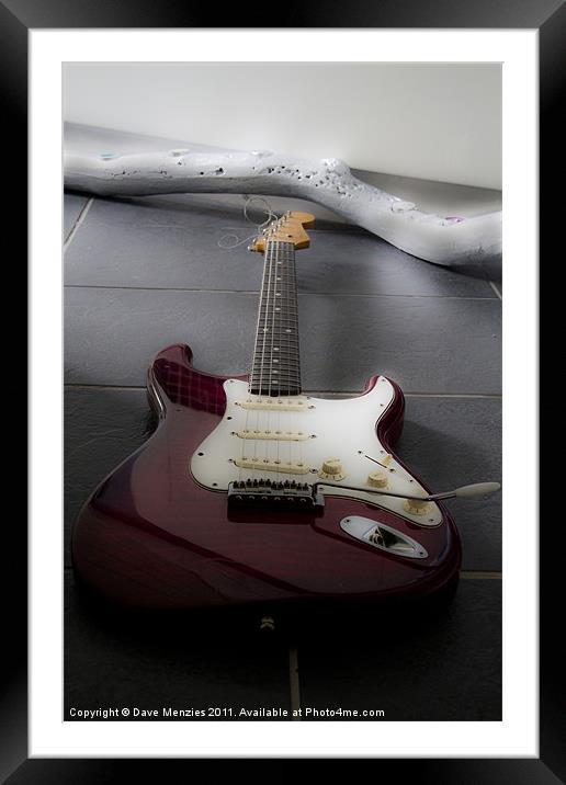 Hazy Strat Framed Mounted Print by Dave Menzies