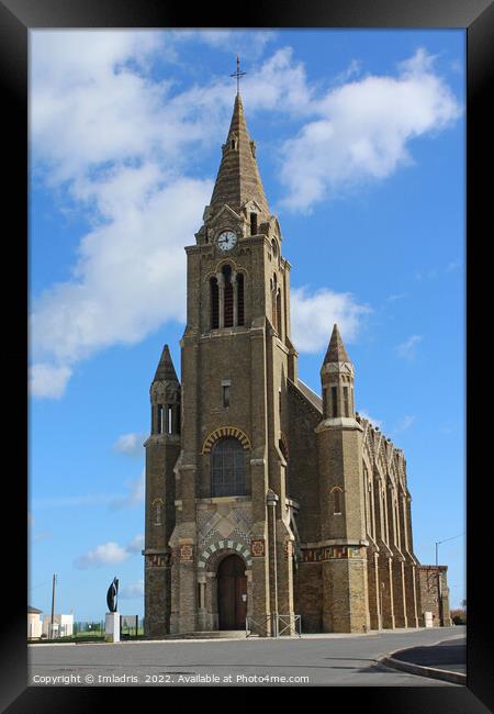 Notre Dame de Bonsecours, Dieppe, Normandy, France Framed Print by Imladris 