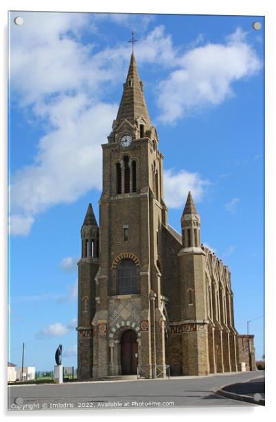 Notre Dame de Bonsecours, Dieppe, Normandy, France Acrylic by Imladris 