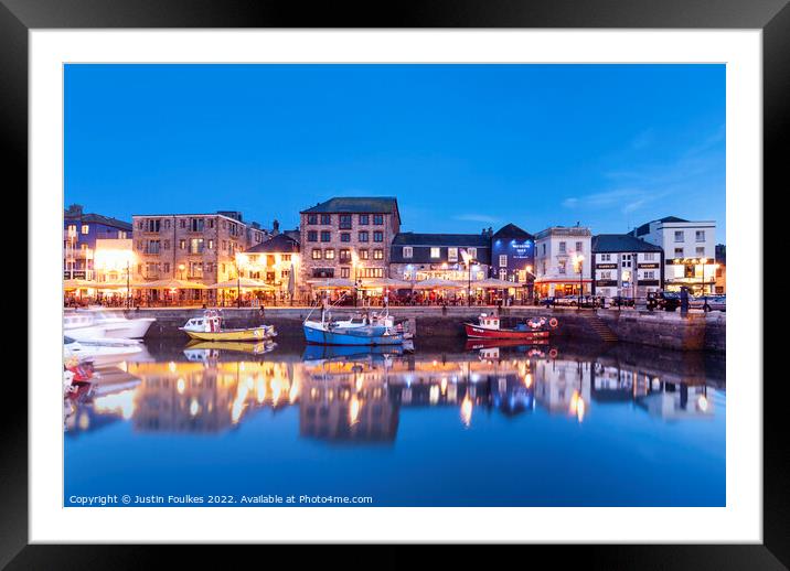 The Barbican, Plymouth, Devon Framed Mounted Print by Justin Foulkes