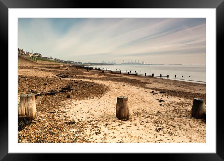 Beach at Dovercourt Bay Framed Mounted Print by Alan Jackson