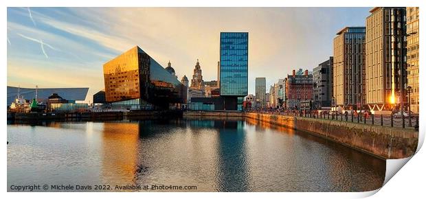 Mann Island, Liverpool Print by Michele Davis