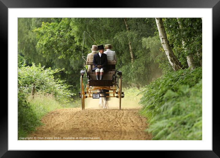 Leaving the showring. Framed Mounted Print by Glyn Evans