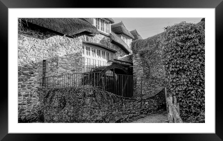 The Old Watermill Cockington Torquay Framed Mounted Print by Peter F Hunt