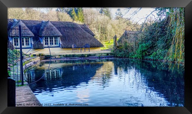 The Mill Pond Cockington Torquay Framed Print by Peter F Hunt