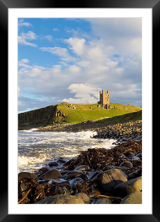 Dunstanburgh Castle Framed Mounted Print by Kevin Tate