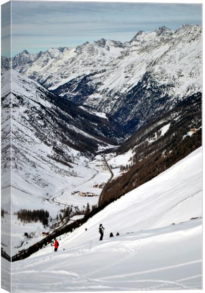 Obergurgl Hochgurgl Tyrol Austrian Alps Austria Canvas Print by Andy Evans Photos