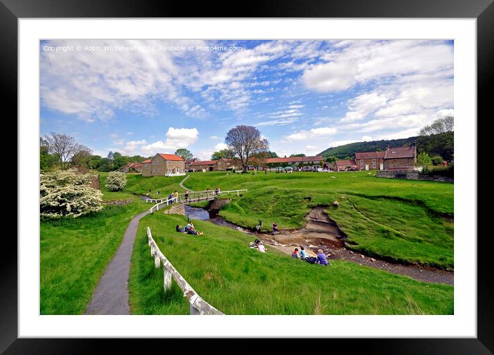 Hutton le hole village north yorkshire Framed Mounted Print by Robin Whitehead