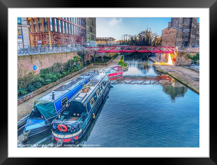 Serene Canal Living Framed Mounted Print by Beryl Curran