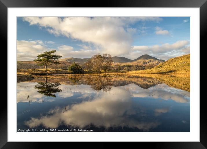 Clouds, Kelly Hall Tarn Framed Mounted Print by Liz Withey