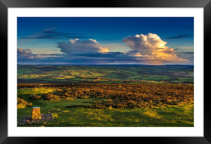  Autumn Storm from Dunkery Framed Mounted Print by Mike Lanning