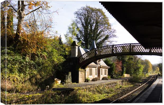 Cromford station Canvas Print by Clive Wells
