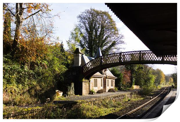 Cromford station Print by Clive Wells