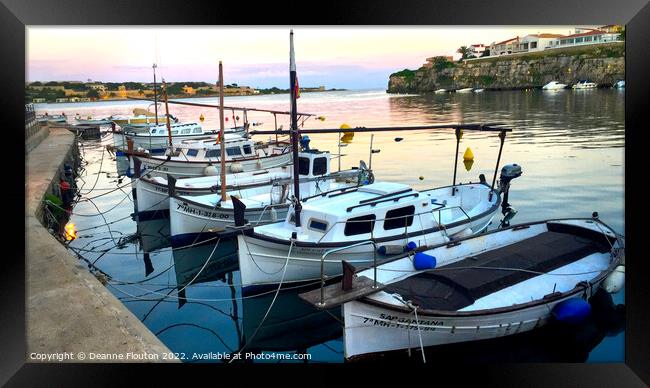  Magical Evening at Es Castell Port Framed Print by Deanne Flouton