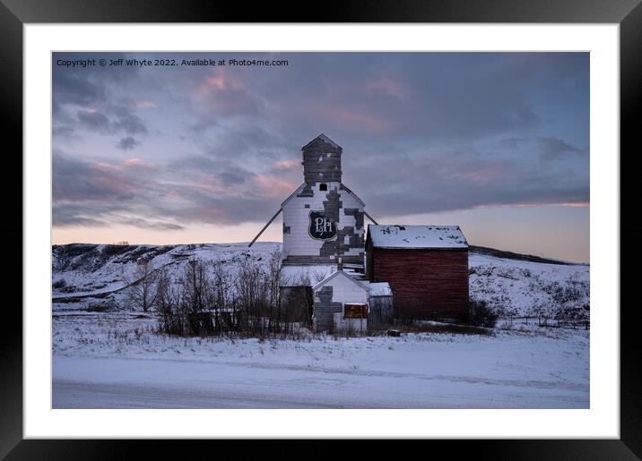 Old P&H grain company elevator Framed Mounted Print by Jeff Whyte