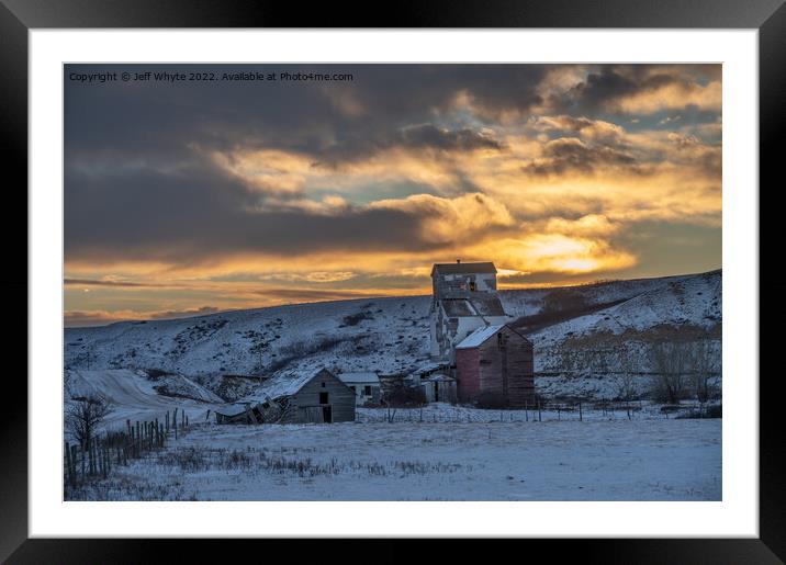 Old P&H grain company elevator Framed Mounted Print by Jeff Whyte