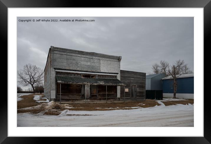 Abandoned storefronts Framed Mounted Print by Jeff Whyte