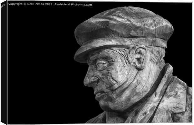 Miner Sculpture Canvas Print by Neil Holman