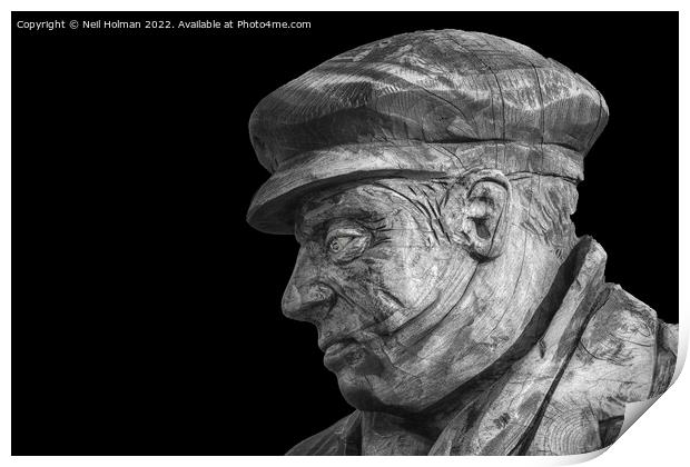 Miner Sculpture Print by Neil Holman