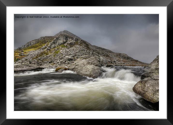 Pont Pen y Benglog, Snowdonia Framed Mounted Print by Neil Holman