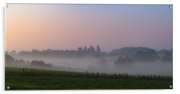 Enchanting Misty Morning Acrylic by David McGeachie