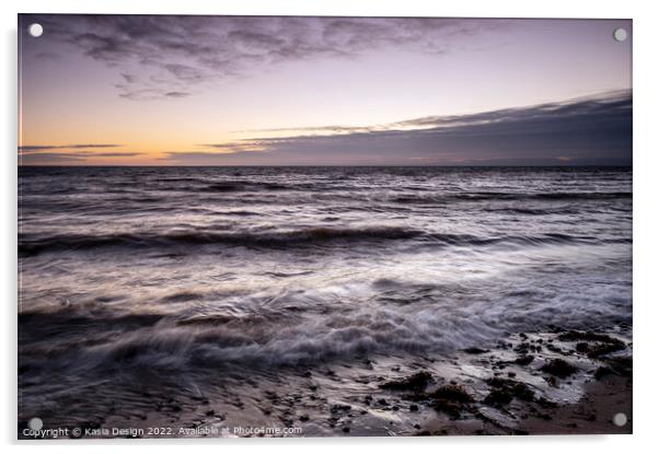 Dusk over the Bay, Baltic Sea, Germany Acrylic by Kasia Design