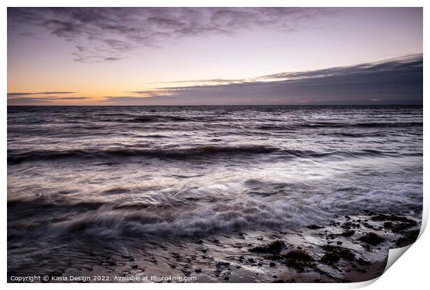 Dusk over the Bay, Baltic Sea, Germany Print by Kasia Design