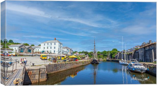 Charlestown Harbour, Saint Austell Cornwall Canvas Print by Kevin Snelling
