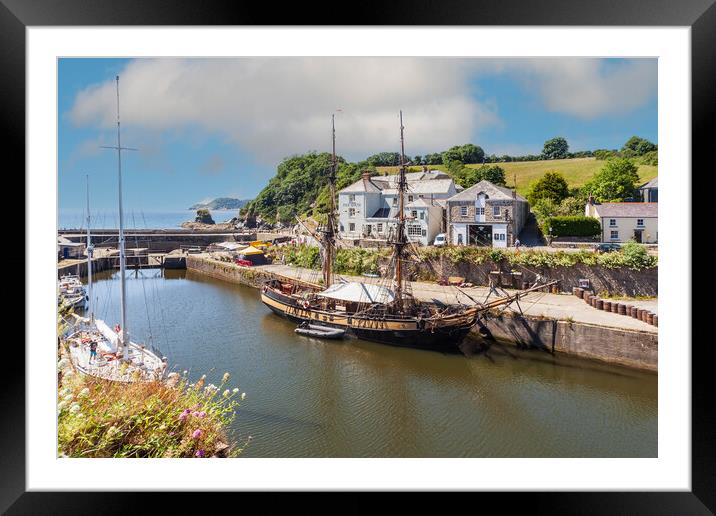 Charming Charlestown Harbour Framed Mounted Print by Kevin Snelling