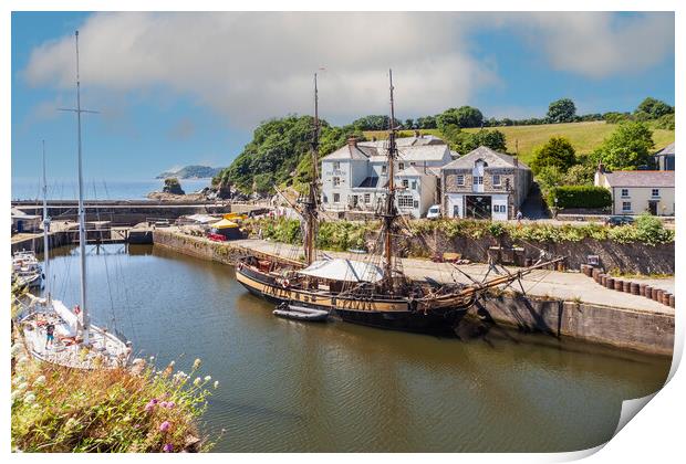 Charming Charlestown Harbour Print by Kevin Snelling