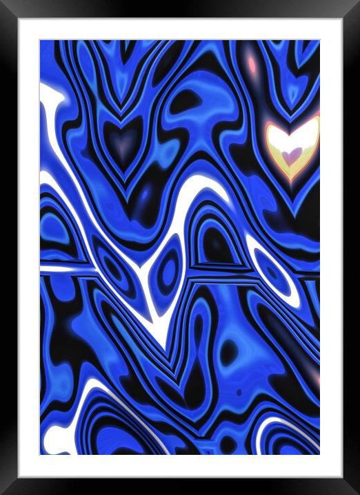 Electric Psychedelic Framed Mounted Print by Vickie Fiveash