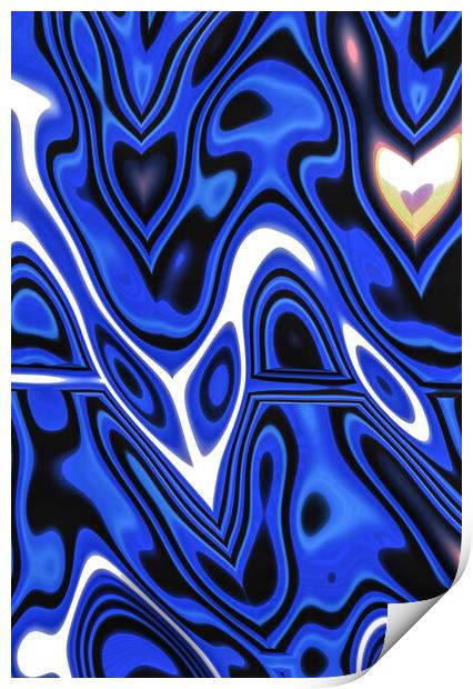 Electric Psychedelic Print by Vickie Fiveash