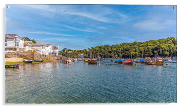 Majestic Fowey Harbour Acrylic by Kevin Snelling